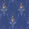 Vliestapete Classic Medaillon mit Renaissance Motiv in royalem Blau