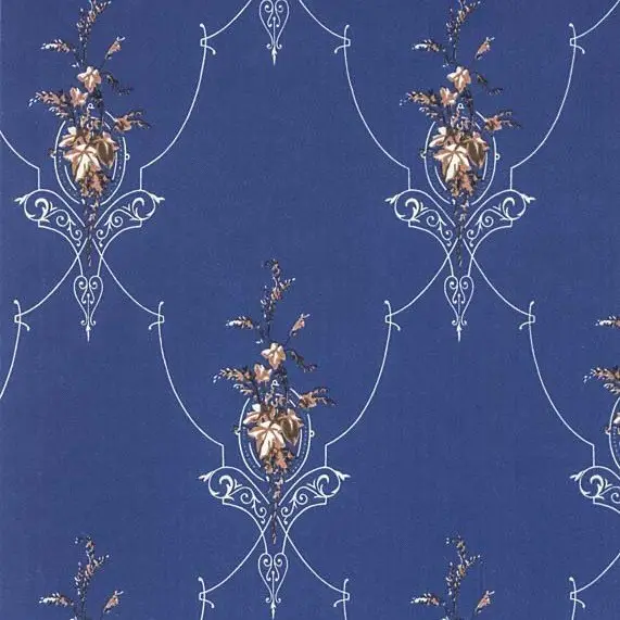 Vliestapete Classic Medaillon mit Renaissance Motiv in royalem Blau Vliestapete Classic Medaillon mit Renaissance Motiv in royalem Blau