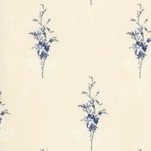 TAPETENROLLE Sandudd Vliestapete Classic Medaillon in Blau