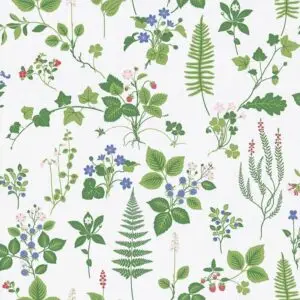 Florale Tapete Sandudd Skogspromenad grün