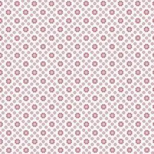 Kleinmustertapete Sandudd Metsäpolku Veranda in rot