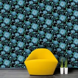 Cinnamon - Fantasievolle große Blumentapete