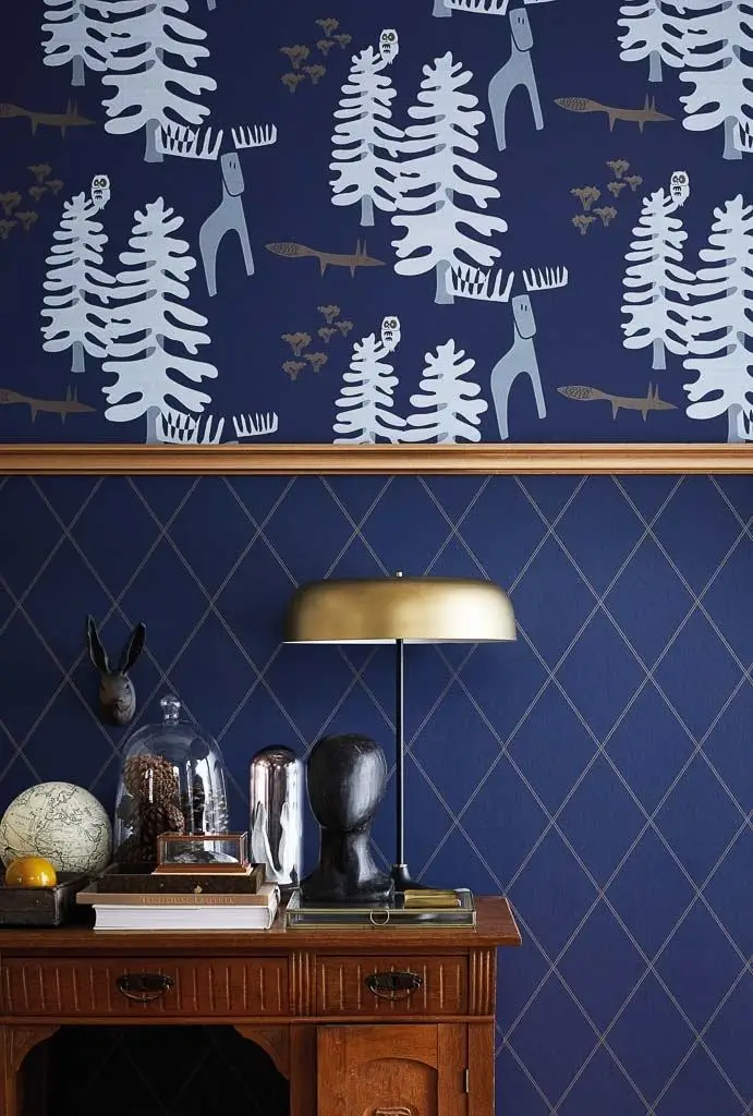 decor-maison-grafische-tapete-belle-geometric-raumbild-1 Grafische Decor Maison Tapete Belle Geometric Raumbild in Blau