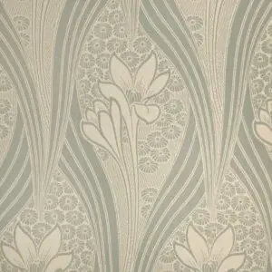 Decor Maison Jugendstiltapete Lilja in Beige-Grün
